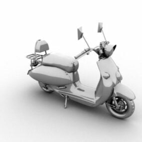 城市轻便摩托车3d模型