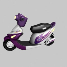 Modello 3d del motorino del motociclo del ciclomotore