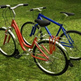 Para rowerów górskich Model 3D