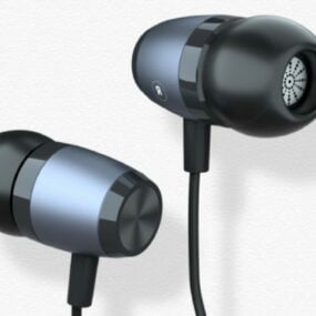 Écouteurs de musique Hitech modèle 3D