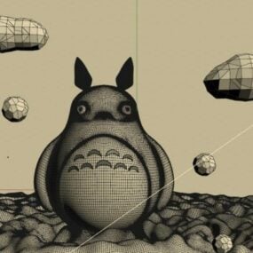 مدل سه بعدی کاراکتر Neighbor Totoro