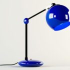 Lámpara de mesa azul marino