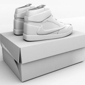 Air Jordan Nike Shoes 3d model