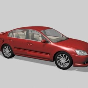 โมเดล 3 มิติ Nissan Altima สีแดง