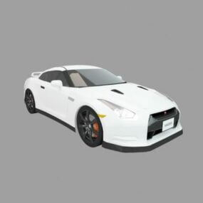 Nissan Gtr Sports Car 3D-malli