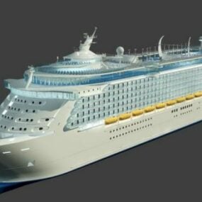 Barco de pasajeros transatlántico modelo 3d