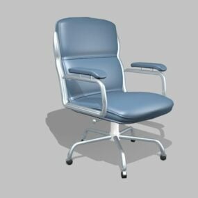 Swivel Chair With Arms Office Furniture 3d model