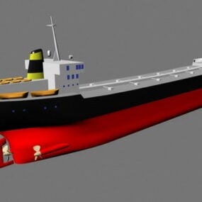 Modelo 3d de navio de transporte de petroleiro