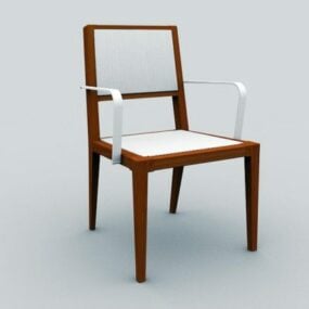 قاب چوبی صندلی مدرنیسم مدل سه بعدی