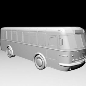 Vecchio modello 3d del veicolo per autobus