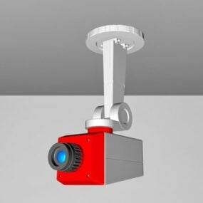 Antigua cámara CCTV modelo 3d