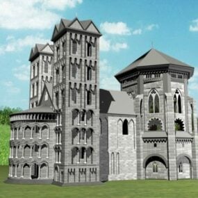 Old Rock Castle 3d-modell