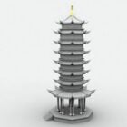 Eight Floors Chinese Pagoda