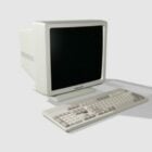 Old Computer Crt Monitor With Keyboard