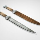 Rustic Knife With Scabbard