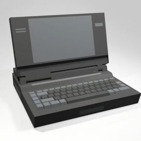 Model 3d Laptop Vintage Lama