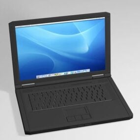 Old Style Laptop Computer 3d model