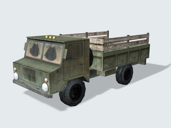 Military Truck Low Poly