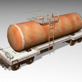 石油タンク列車 3Dモデル