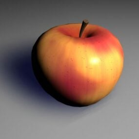 逼真的红苹果V1 3d模型