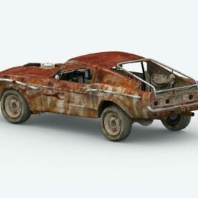 Eski Rustik Araba 3D modeli