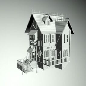 Vintage House 3d-model