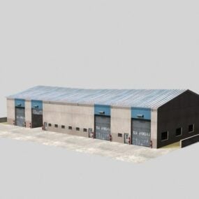 Abandoned Warehouse 3d-modell