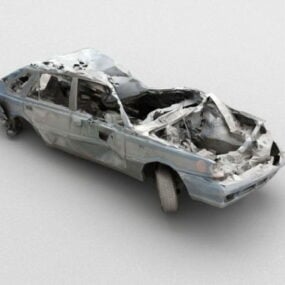 Ødelagt bil 3d-model