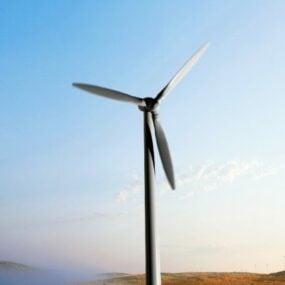3д модель горизонтальной ветряной турбины