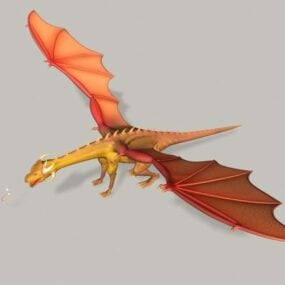 ファイアドラゴン動物3Dモデル