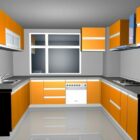 Orangefarbene Küchendesign-Ideen