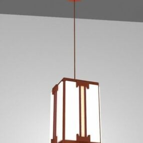 Luster Lampe Stålramme 3d model