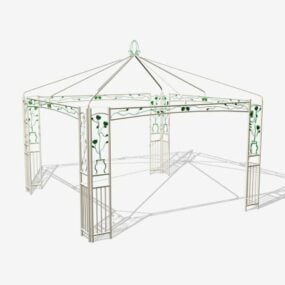 Utomhus trädgård Gazebo struktur 3d-modell