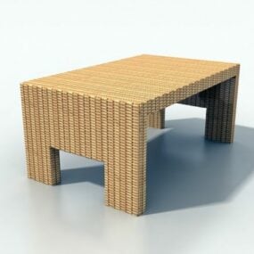 विकर कॉफी टेबल 3डी मॉडल