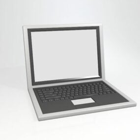 Laptop Lama Model 3d Hitam Putih