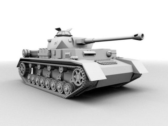 Panzer 4 Tank 3d-modell