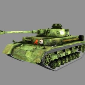 โมเดล 2 มิติรถถังเยอรมัน Panzer IV F3