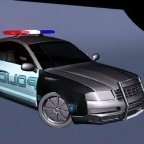 Us Police Cop Car 3D-malli
