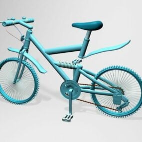 دراجة جبلية بإطار قوي نموذج ثلاثي الأبعاد