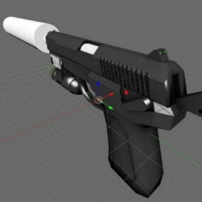 Senjata Warhammer Lowpoly Model 3d