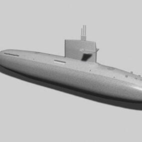 Військова міні-підводний човен 3d модель