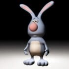 Personaje de dibujos animados de conejo