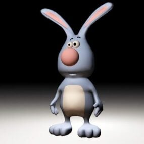 Funny Cartoon Rabbit 3d model
