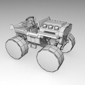 نموذج رباعية الدراجة سباق مركبة 3D