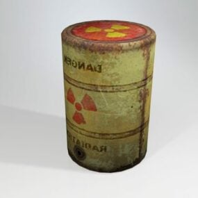 辐射废物桶3d模型