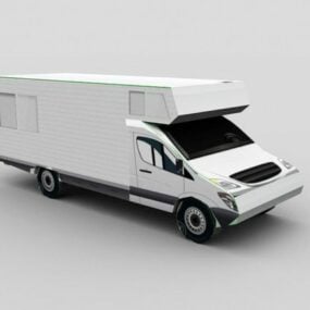 Vehículo furgoneta de recreo modelo 3d