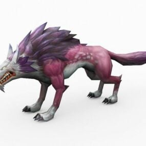 Model 3D potwora wilka