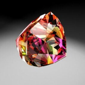 Red Ruby Diamond 3d-modell