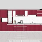 Red Kitchen Cabinets Design Ideas