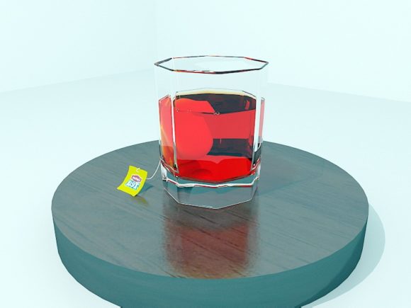 Punainen tee lasi